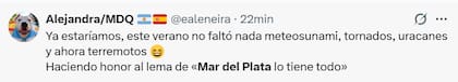 Así reaccionaron en X ante el sismo en Mar del Plata