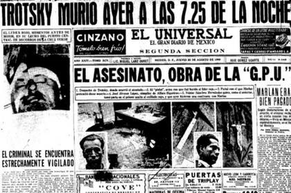 Así reflejaba el diario El Universal el asesinato de León Trotsky en su exilio mexicano