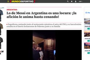 Los medios internacionales reaccionaron a la visita de Messi a la parrilla de Palermo