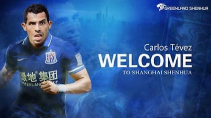 Así se anunció la llegada de Tevez a China
