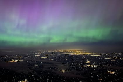 Así se apreció la aurora boreal de mayo en Chicago