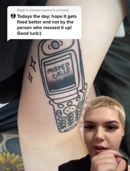 Así se arregló el tatuaje después del insólito error