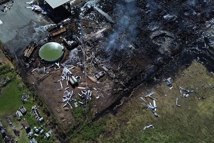 Así se encuentra la zona donde se produjo la explosión