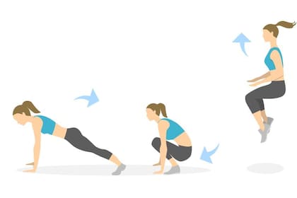 Así se hace un burpee