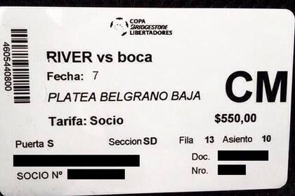 Así se imprimieron las entradas