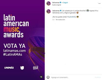 Así se podrá votar en los Latin American Music Awards 2024