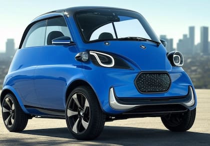 Así se podría ver el BMW IZ, según la IA