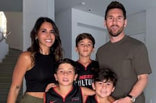 Messi mostró la intimidad de su familia antes de ir al partido de la NBA y revolucionó las redes