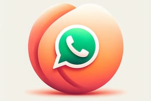 Así se puede configurar el "modo durazno" en WhastApp