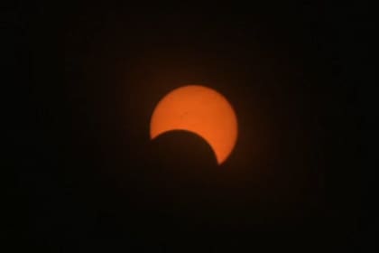 Así se ve el eclipse solar anular