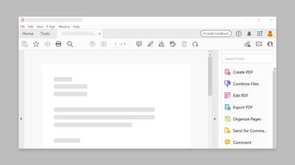 Así se ve el editor de PDF de Adobe Acrobat