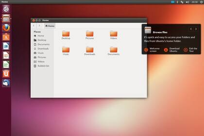 Así se ve el escritorio de Ubuntu