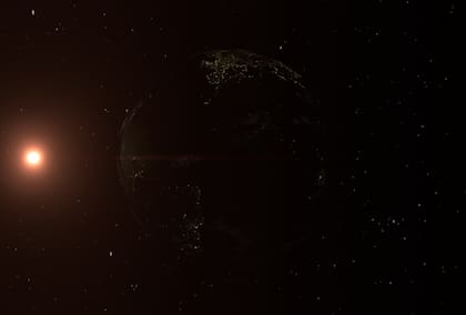 Así se ve el mapa interactivo en tiempo real que dispone la NASA