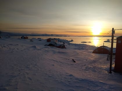 Así se ve el mar antártico desde la Base Esperanza