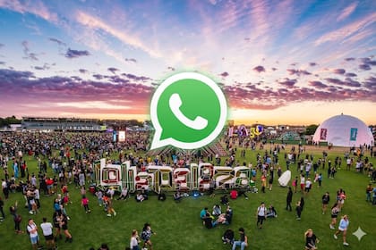 Así se ve el "modo Lollapalooza" de WhatsApp