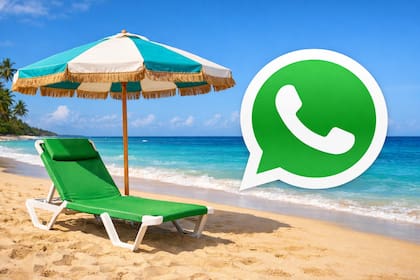 Así se ve el "modo reposera verde" de WhatsApp