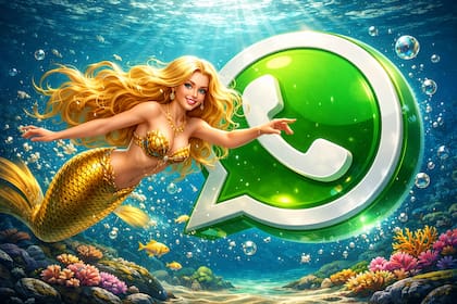 Así se ve el "modo sirena dorada" en WhatsApp