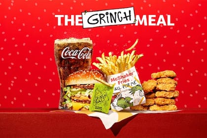 Así se ve el nuevo combo Grinch de McDonald's