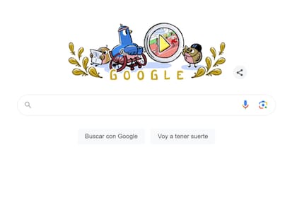 Así se ve el nuevo doodle al ingresar a google.com