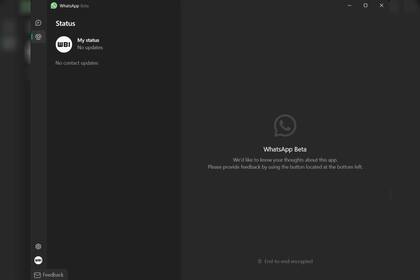 Así se ve la barra que incorpora WhatsApp en su versión beta para Windows