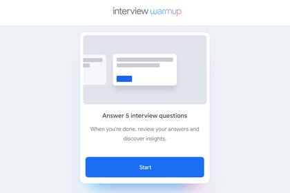 Así se ve la herramienta Web que permite practicar para una entrevista de trabajo