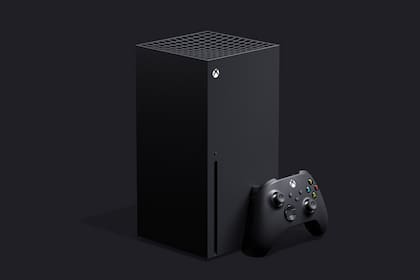 La consola Xbox Series X apuesta por un diseño industrial en negro, y dispone de un lector de discos ópticos
