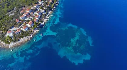 Así se ve parte del camino neolítico hundido desde el aire