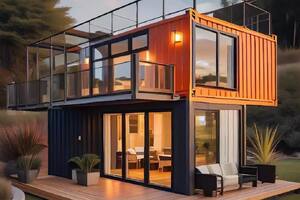 La minicasa de Amazon que “hace olvidar” que es un contenedor: tiene dos pisos, terraza y cuesta US$44.000