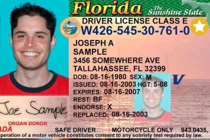 Así se ve una licencia Real ID en Florida