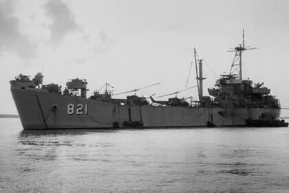 Así se veía el buque durante su misión en Vietnam, donde lo llamaron My Tho.