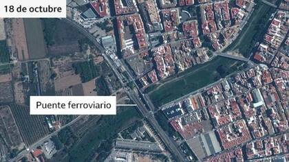 Así se veía el "nuevo cauce" del río antes de la DANA