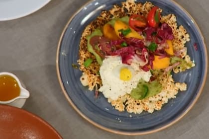 Así se veía el plato de Sofía Pachano: su versión del mbejú