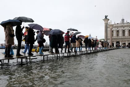 Así se veía Venecia en la inundación de noviembre de 2019, la peor de los últimos 50 años