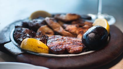 Así se ven las achuras en el restaurante