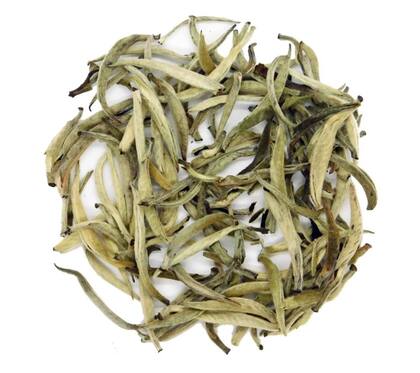 Así se ven las hojas del té blanco