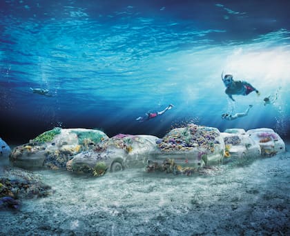 Así se verá "Concrete Coral" cuando crezcan los corales