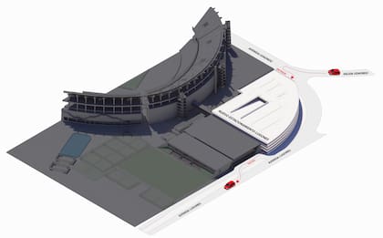 Así se verá desde el acceso a Lugones.