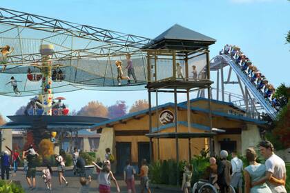 Así se verá el Campamento de Aventuras de Jurassic World del Universal Kids Resort de Texas