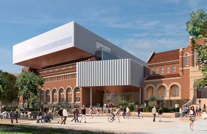 Así se verá el Museo de Western Australia por fuera cuando esté finalizado.