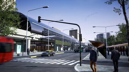 Así se verá el viaducto desde la calle