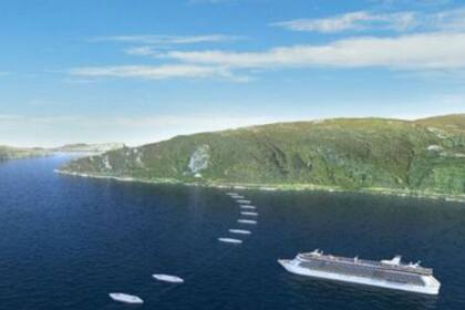 Así se verán desde arriba las estructuras que harán flotar los túneles