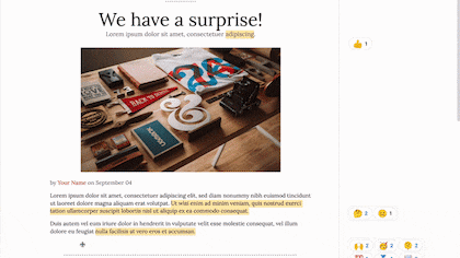 Así se verán las reacciones con emojis en Google Docs