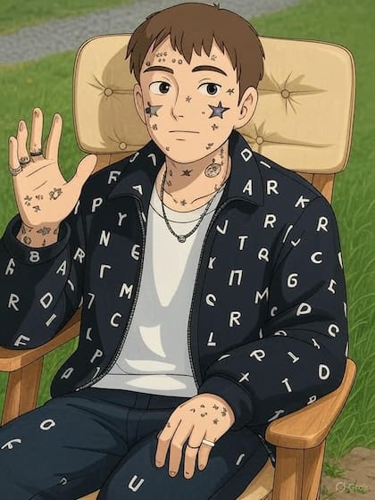 Así se vería Duki en Studio Ghibli