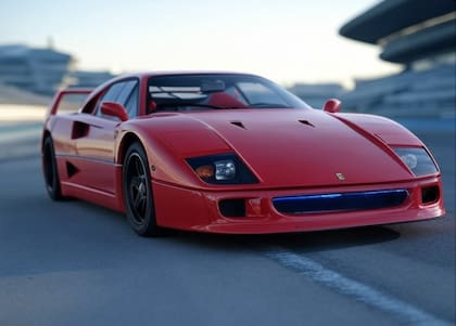 Así se vería el Ferrari F40 modelo 2025, según la IA