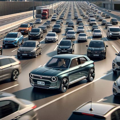 Así se vería el Fiat 128 modelo 2025, según la IA