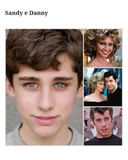 Así se vería el hijo de Sandy y Danny