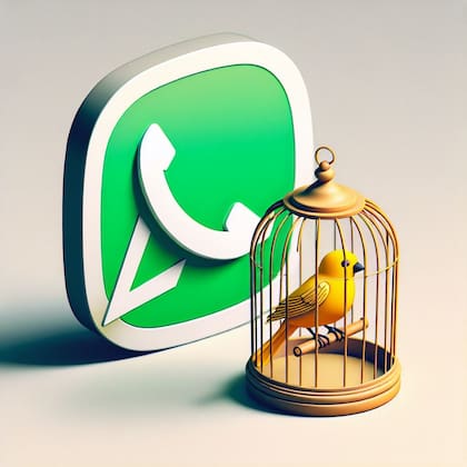 Así se vería el "modo canario" en WhatsApp