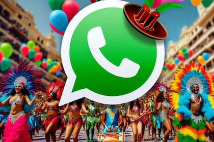 Así se vería el "modo comparsa" de WhatsApp