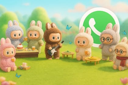 Así se vería el "modo Labubu" para WhatsApp