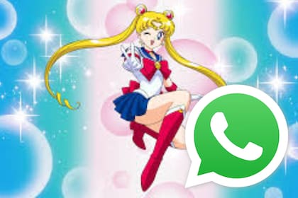 Así se vería el “modo Sailor Moon” de WhatsApp